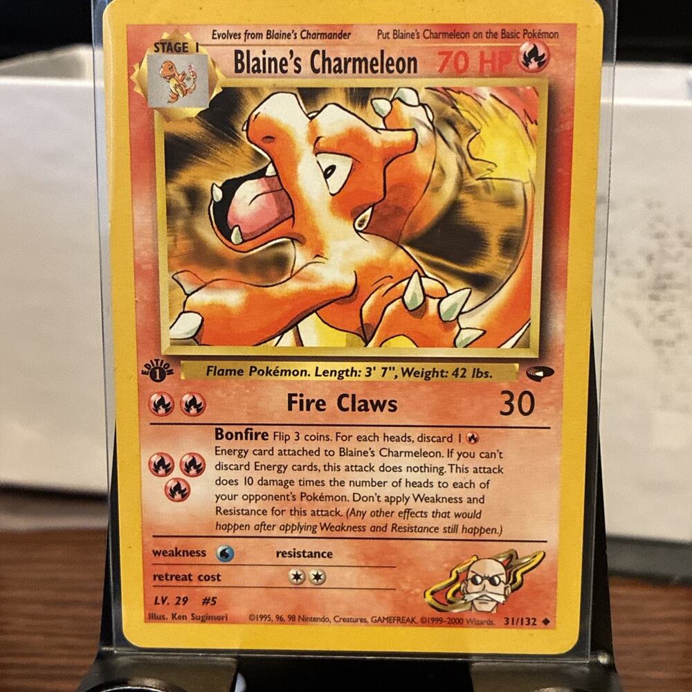 Blaine's Charmeleon 31/132 Gym Challenge Regular 1st Edition 2000 Nintendo PK69
